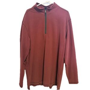 Men's Norm Thompson 1/4 Zip Fleece Pullover Large